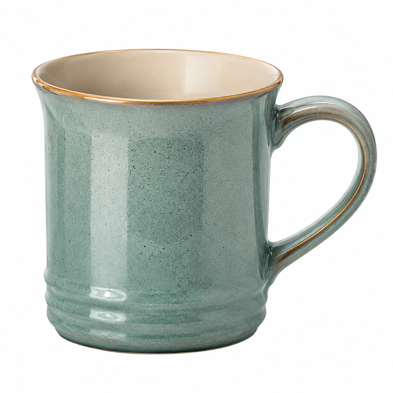 Grün glasierter Keramikbecher 350ml
