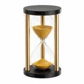 Dekorative Sanduhr mit modernem Design, Schwarz und Gold