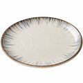 Runder Keramikteller 26 cm Beige/Braun