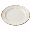 Keramik Essteller Rund 28 cm Beige