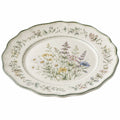 Dekorativer Porzellanteller mit Blumenmotiv, Ø 30 cm, mehrfarbig